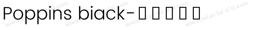 Poppins biack字体转换